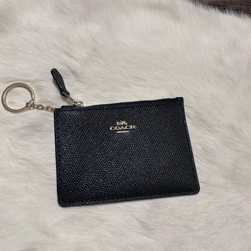 COACH Logo Crossgrain Mini Skinny ID Case